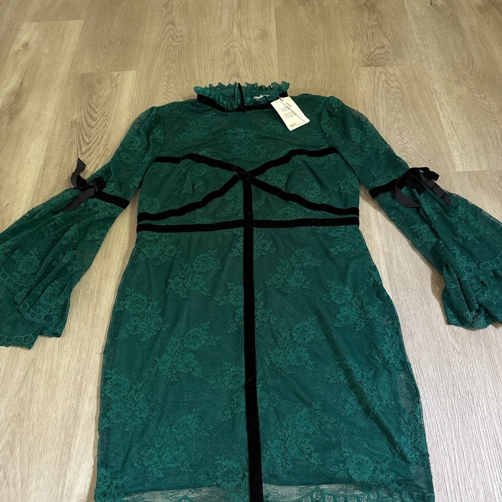 ASOS now lace sleeve dress